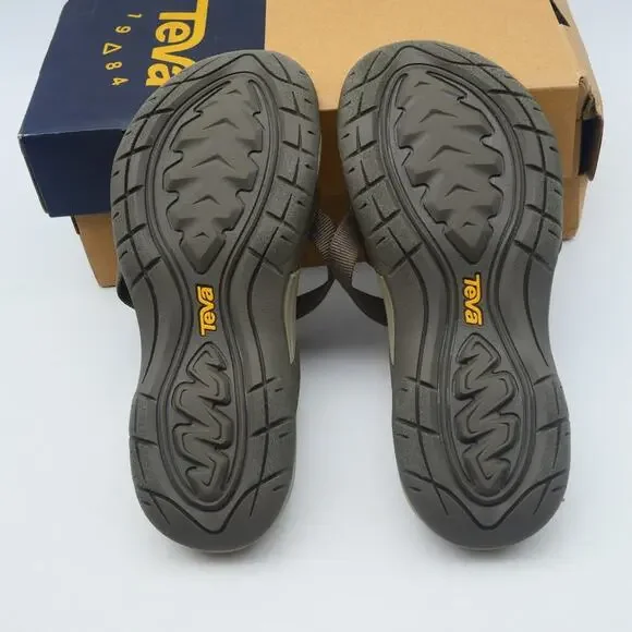 NEW Teva Women's 6 Ascona Flip Flops Sandals Chocolate Chip Brown Hiking - Picture 6 of 10